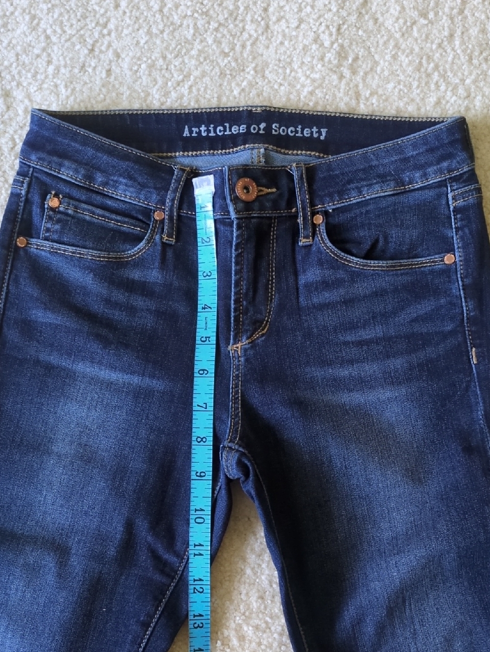 Articles Of Society Dark Indigo Skinny Jeans - Picture 6 of 9